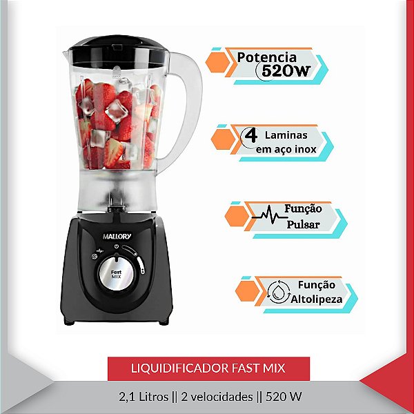 LIQUIDIFICADOR FAST MIX