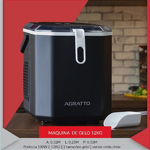 MAQUINA DE GELO 12kg