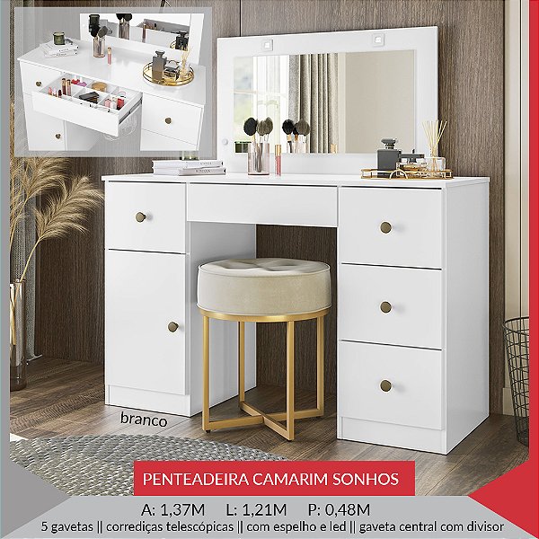 PENTEADEIRA CAMARIM SONHOS