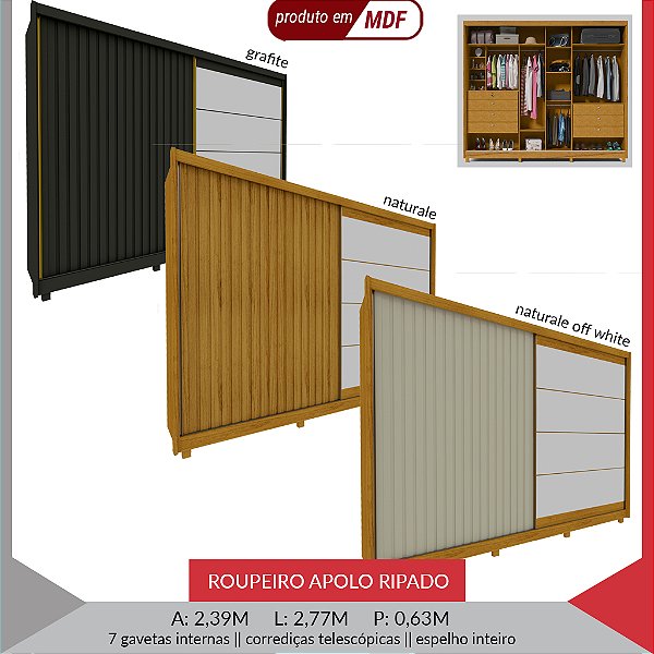 ROUPEIRO APOLO 2P - RIPADO