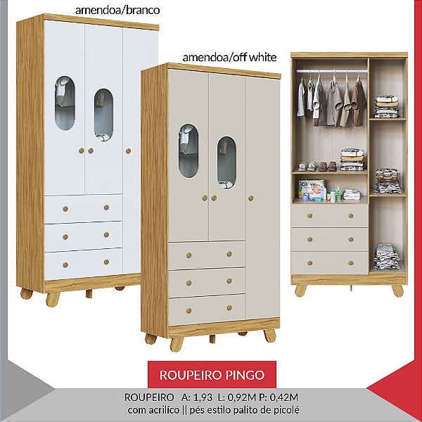 ROUPEIRO PINGO 3 PTS JANELA