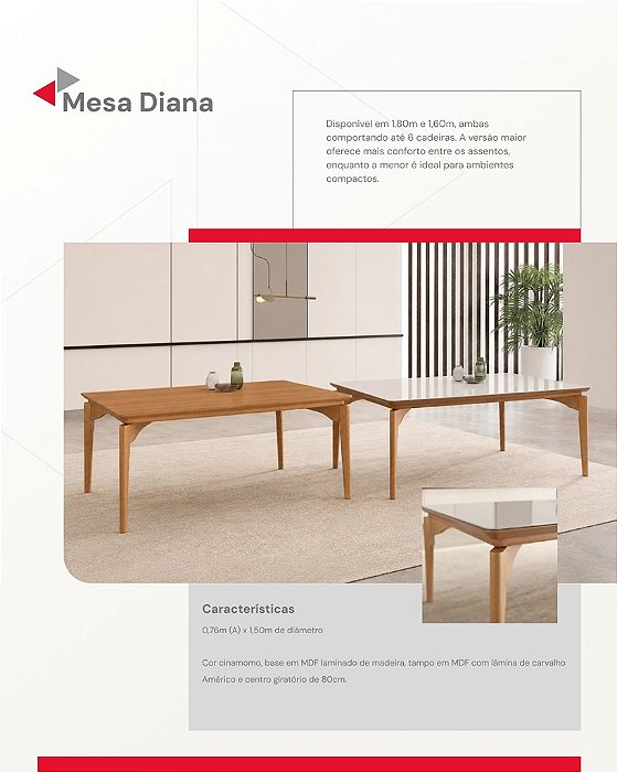 MESA DIANA NEW 1,60