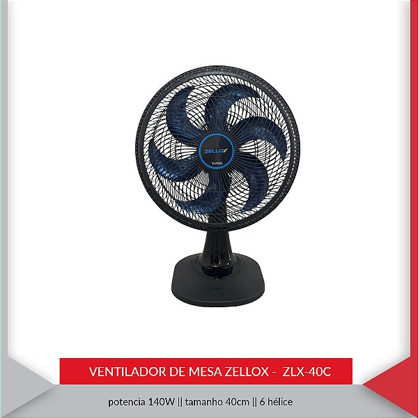 VENTILADOR MESA 40CM ZLX-40M