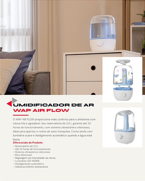 UMIDIFICADOR WAP AIR FLOW U2