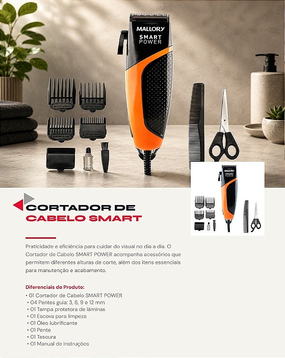 CORTADOR DE CABELO SMART POWER