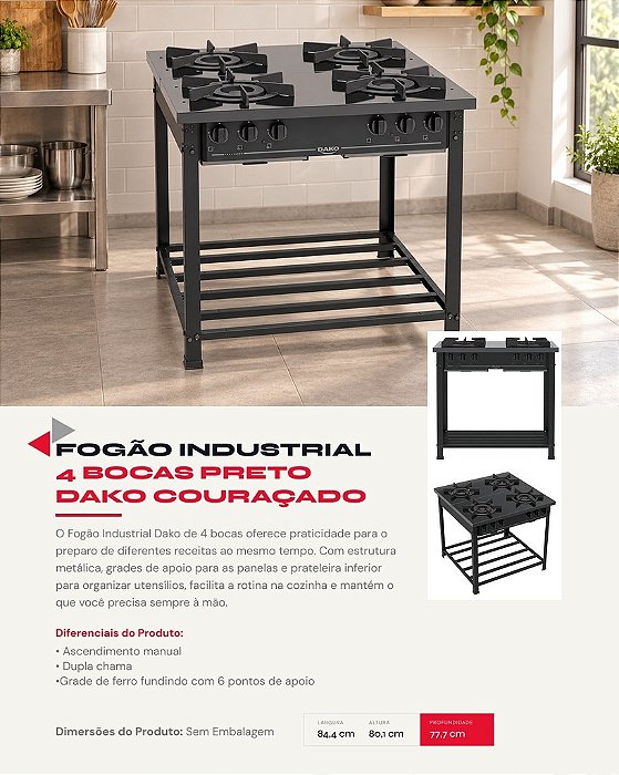 FOGAO INDUSTRIAL 4Q COURAÇADO