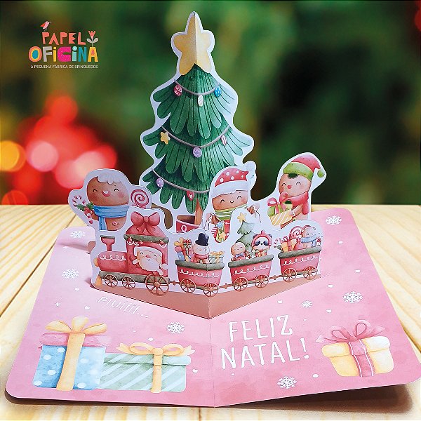 Cartão de Natal Pop-up