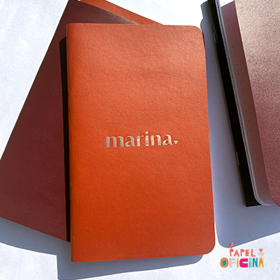 Caderno personalizado pequeno caramelo