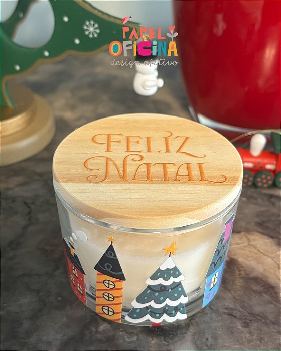 Vela aromática Casinhas de Natal