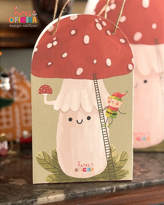 Sacola de Natal Cogumelo P