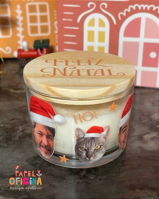 Velas Rostinho com Gorro Personalizada