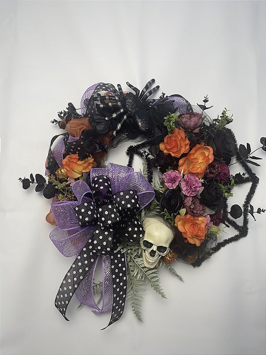 Guirlanda Halloween Caveira - 40 cm