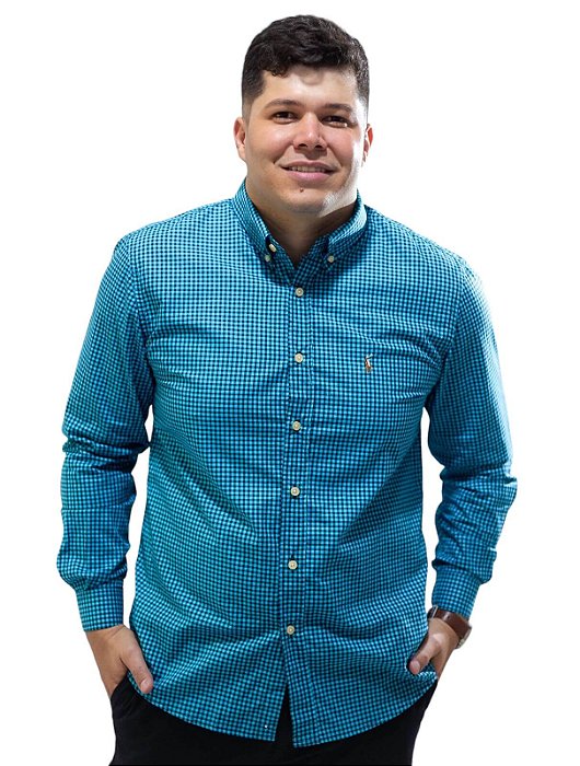 Camisa Ralph Lauren Manga Longa Xadrez