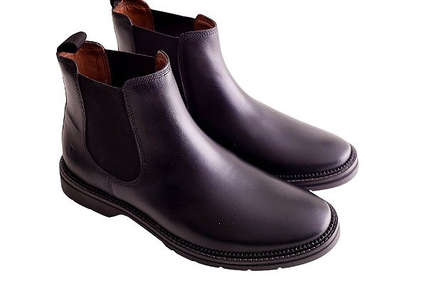 Bota Chelsea Garbanne Preta