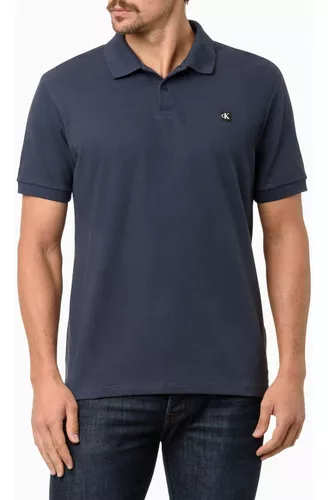Polo Calvin Klein Masculina Premium Marinho