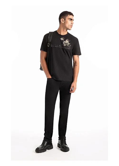 Calça Jeans Ellus Slim Masculino Preto