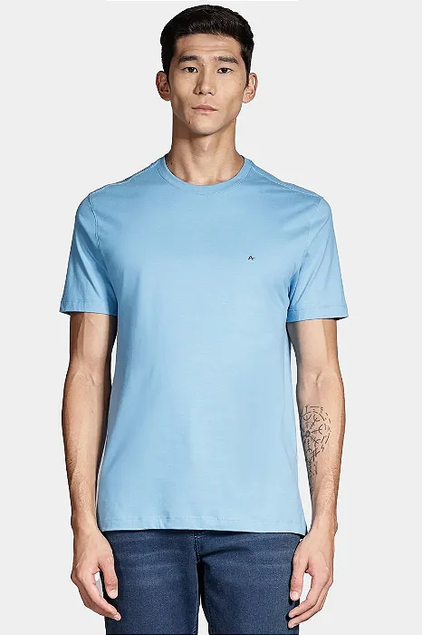 Camiseta Aramis Básica Azul Ciano