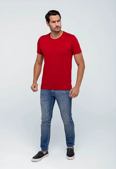 Camiseta Masculina Logo Básico Calvin Klein Jeans
