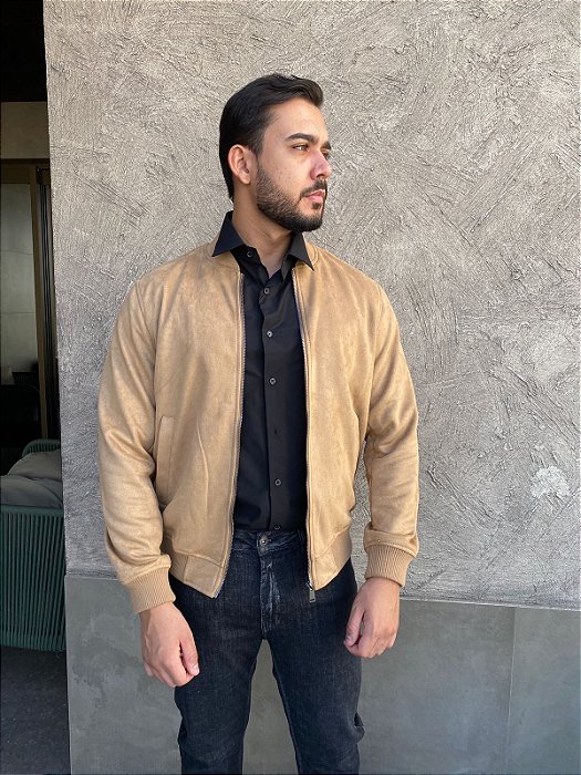 Jaqueta Suede Garbanne Caqui
