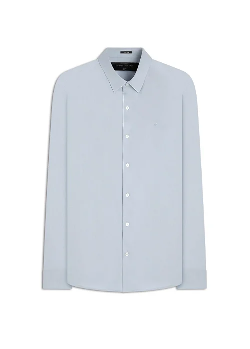 Camisa Ellus Modal Slim Azul Claro