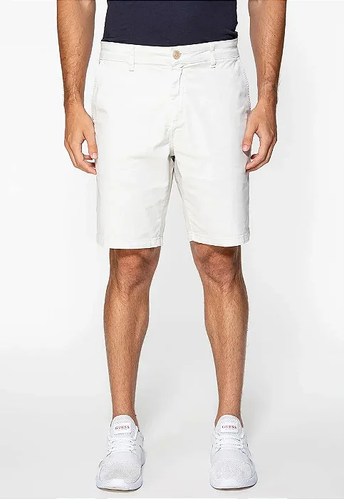 Bermuda Chino Guess Cinza Claro
