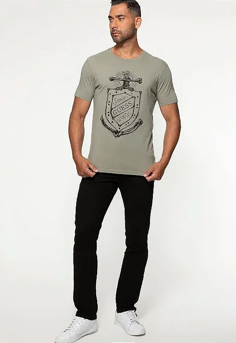 Camiseta Âncora GUESS 1981 Verde