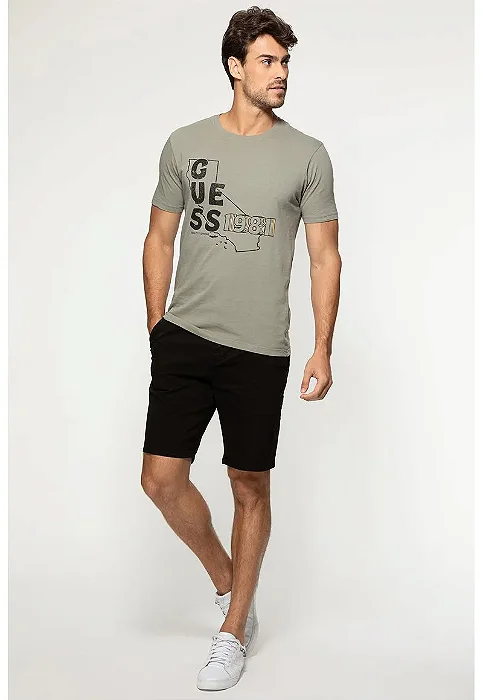 Camiseta Guess Mapa Califórnia 1981 Verde