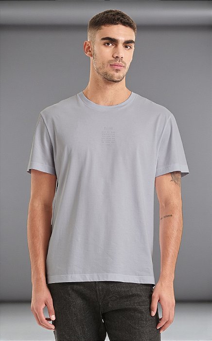 Camiseta Ellus Masculina Cotton Fine Roxo Claro