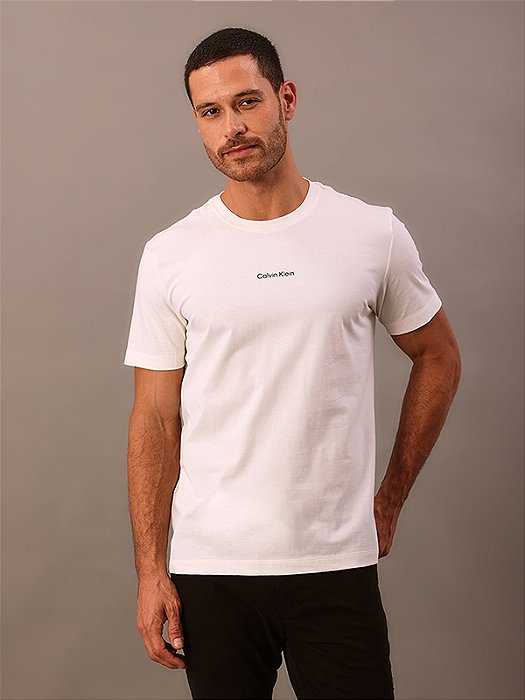 Camiseta Calvin Klein Masculina Off White