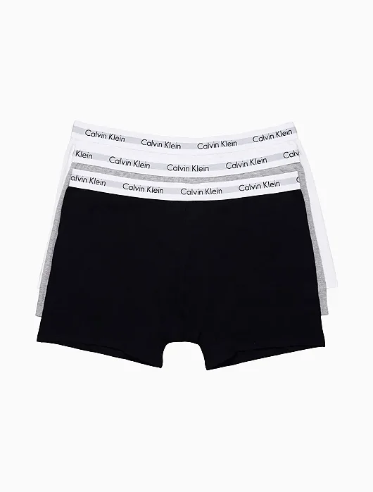 Kit 3 Underwear Trunk Plus Size Cuecas Calvin Klein Multicolor
