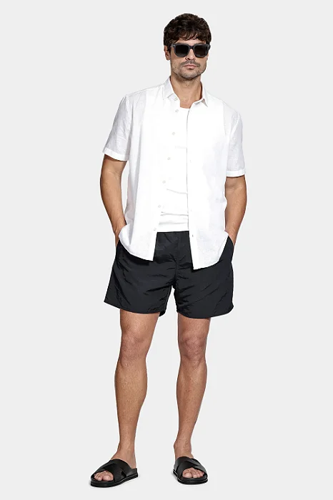 Shorts Aramis de Elástico Básico Color Preto