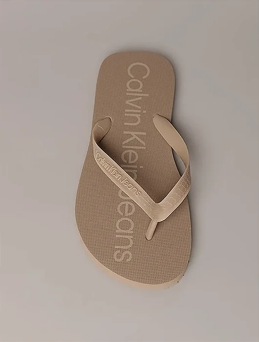 Chinelo Masculino Basic Calvin Klein Jeans Caqui Claro