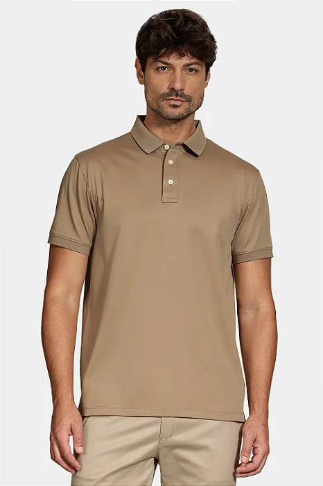 Camisa Polo Aramis Algodão Australiano Duplo Mercerizado Interlock