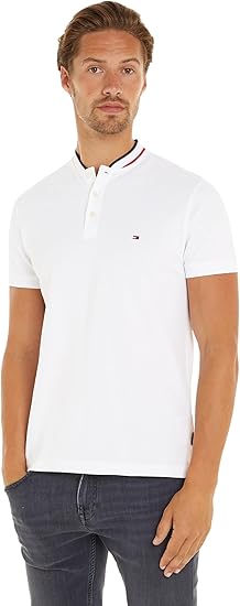 Polo Masculina Tommy Hilfiger Slim Fit Tipped Original Importada