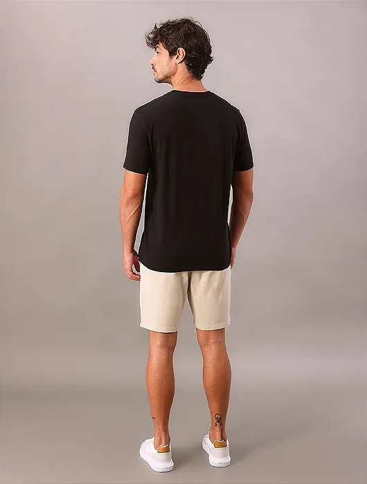 Camiseta Manga Curta Logo Calvin Klein Jeans Ny Preto