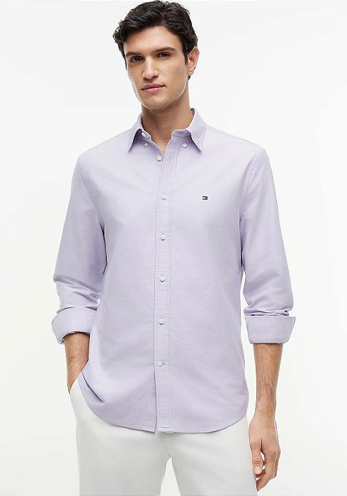 Camisa Tommy Hilfiger Heritage Oxford Shirt Monarch Purple