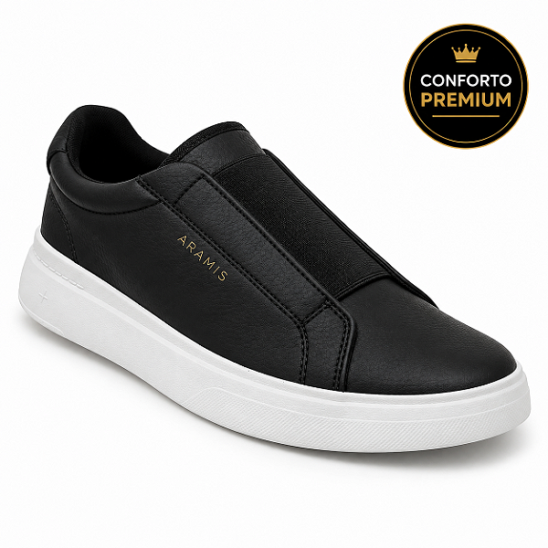 Tênis Aramis Slip On Elástico Masculino Básico Conforto Urbano
