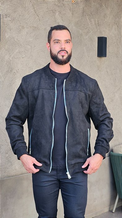Jaqueta Suede Garbanne Preto