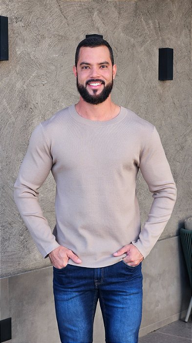Sueter Masculino Garbanne Bege