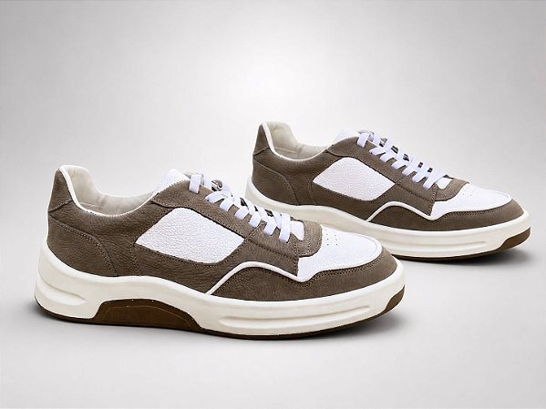 Tênis Garbanne Casual Couro Legítimo Mouse