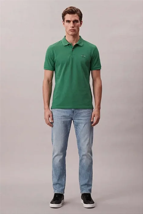 Polo Mc Ckj Masc Logo Re Issue Peito Verde