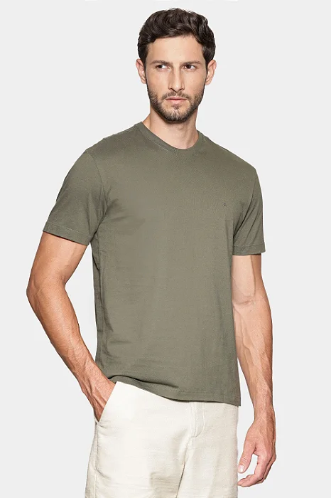 Camiseta Aramis Manga Curta Básica Agave