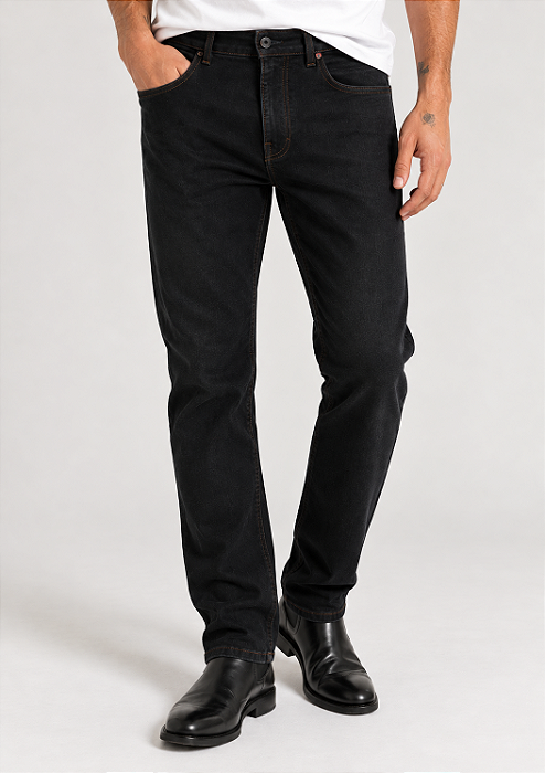 Calça Ellus Preta Masculina Slim Firt Black Original