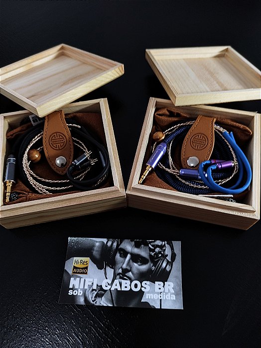 Cabo de alta pureza 3 elementos 99,9999%, modelo hibrido, fio especial ouro prata e cobre, Maximo desempenho e alivio de peso !