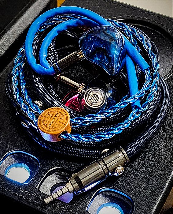 Cabo de alta pureza hiend refinado em nitrogênio , prata azul ou prata vermelha! Conector hiend de titânio e plug de rhodium
