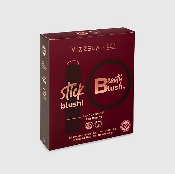 Kit Blushes Red Mocha Vizzela + La's