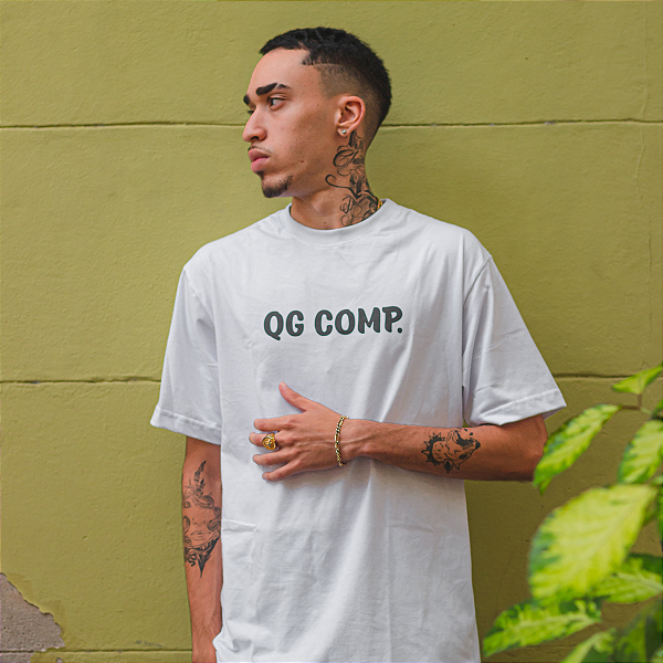 QG White Thrive Tee