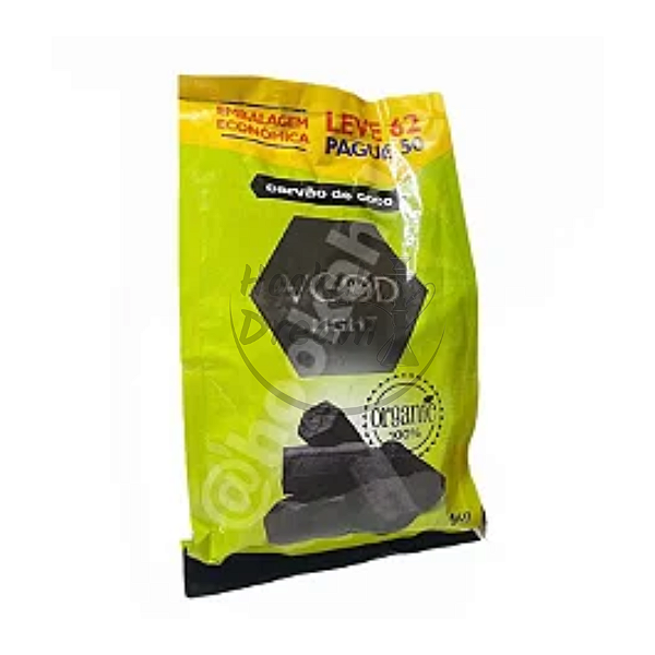 CARVÃO DE COCO V-GOD LIGHT ORGANICO 1KG