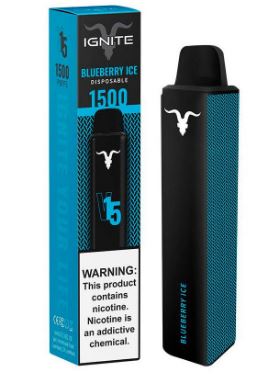 IGNITE V15 - BLUEBERRY ICE Pod Descartável 1500 puffs