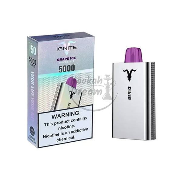 IGNITE V50 - Grape ice - Pod Descartável 5000 puffs